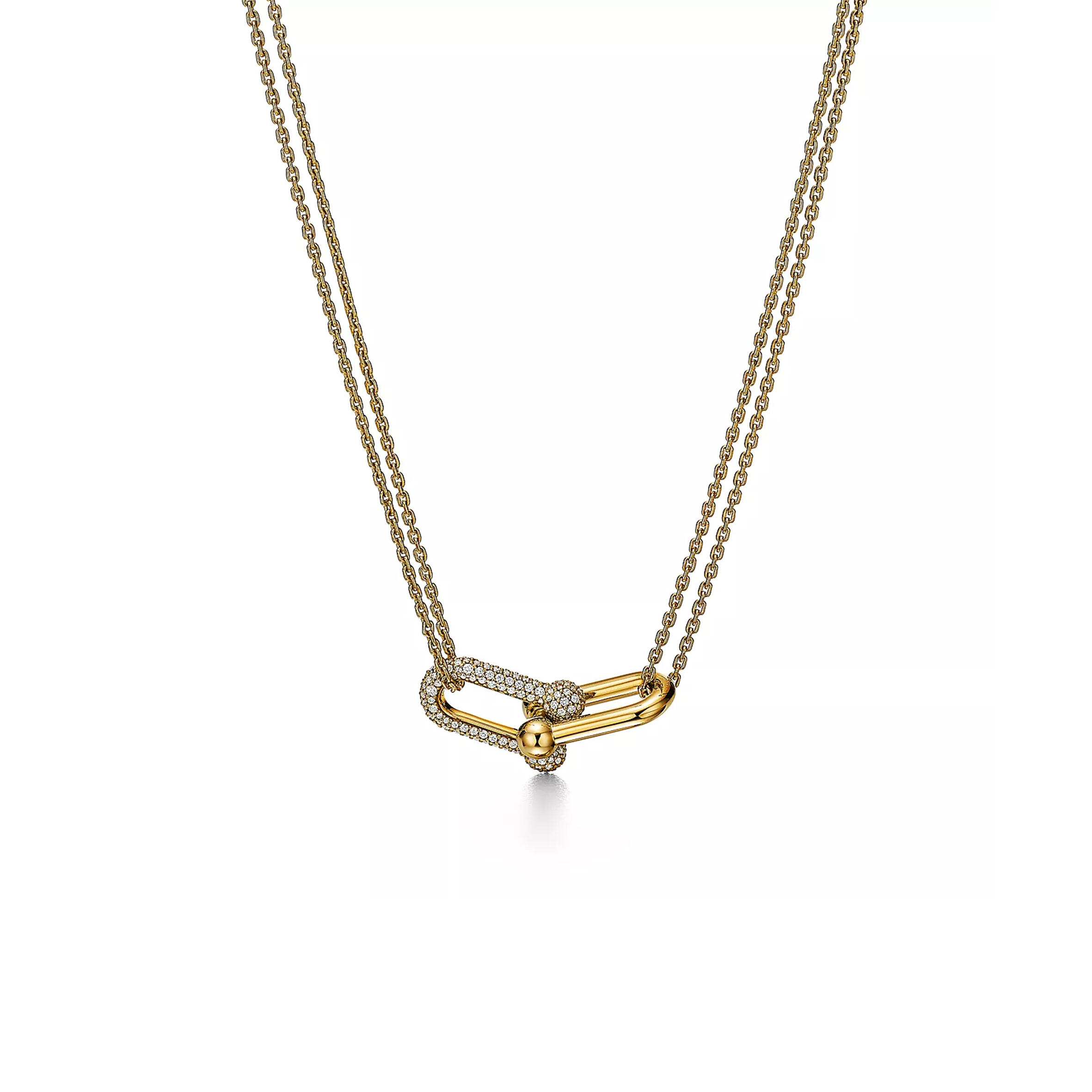 TIFFANY HARDWEAR LARGE DOUBLE LINK PENDANT 70353075
